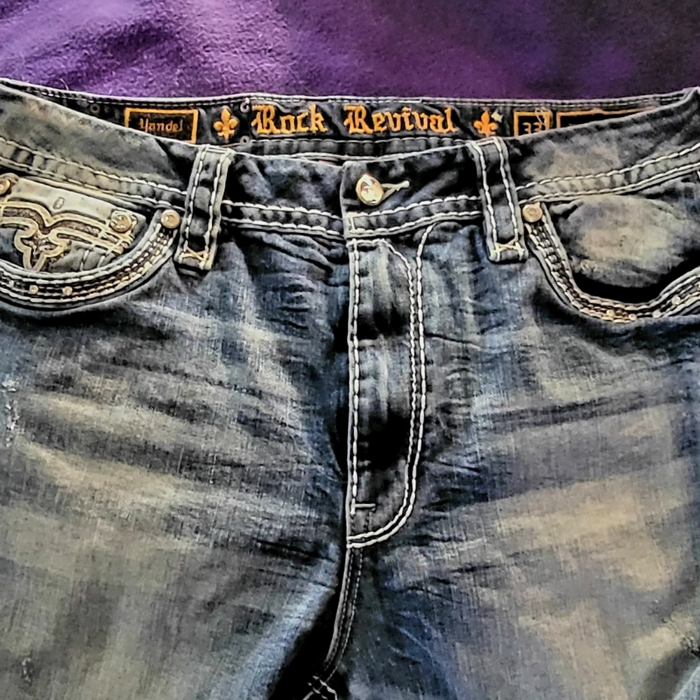 Rock Revival Womens Yandel Jeweled Jean's